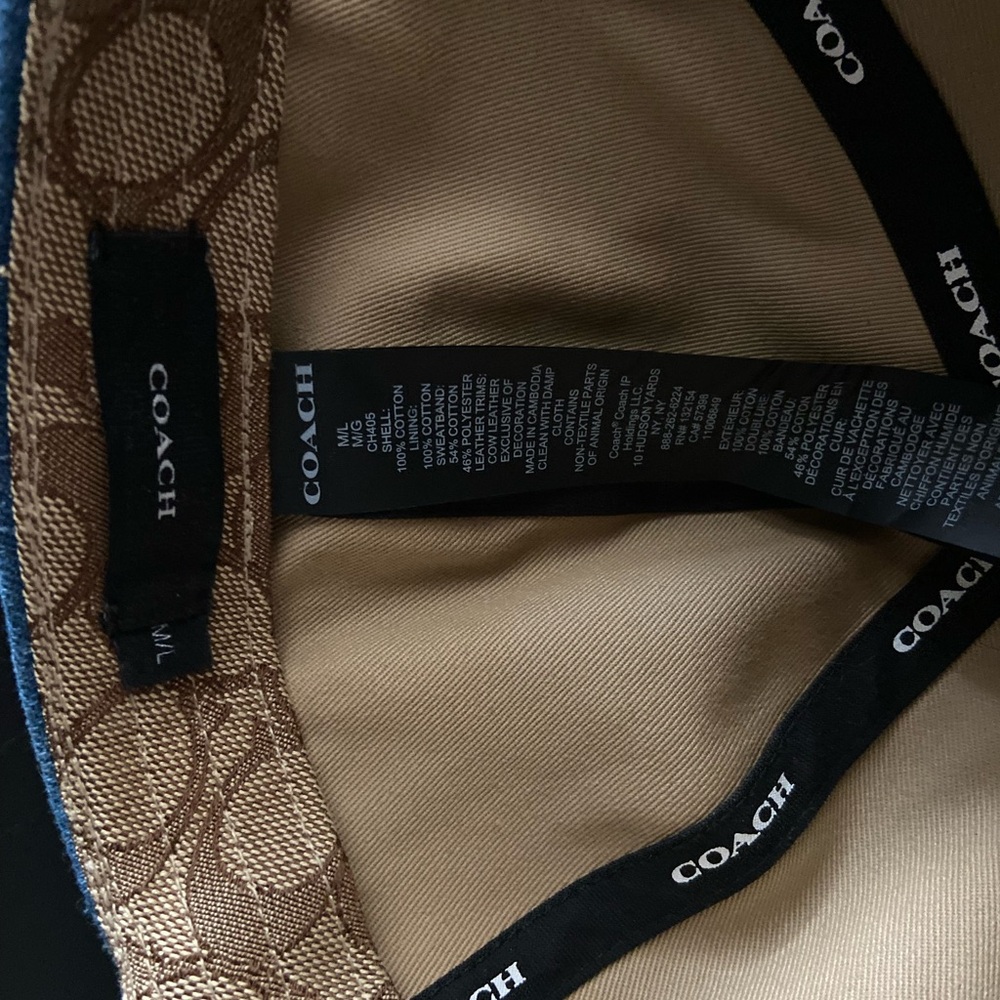 Coach Denim Blue Baseball Cap - Picture 6 of 6